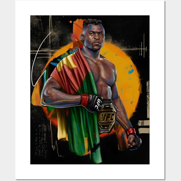 Francis Ngannou - UFC Champion Wall Art by Fit-Flex